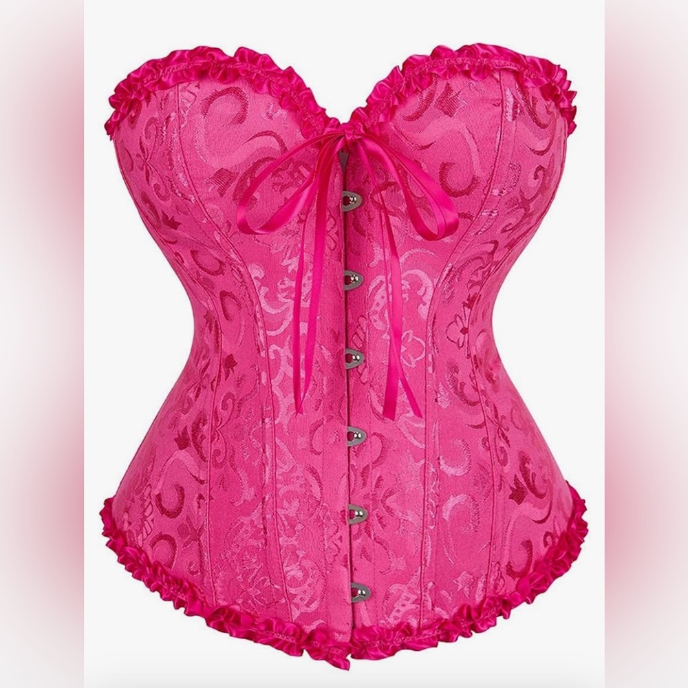 Rose Red Corset Top Bustiser Shapewear